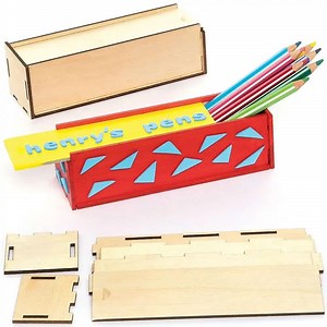 [Hot Item] Wholesale 7 Inch Hexagonal 12 Color Wooden Pencil Case
