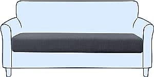 SUBRTEX Couch Slipcover RV Seater Slip Covers Loveseat Stretch Durable Sofa Spandex Elastic Furniture Protector for Settee Seat for Replacement in Livingroom, Medium, Gray