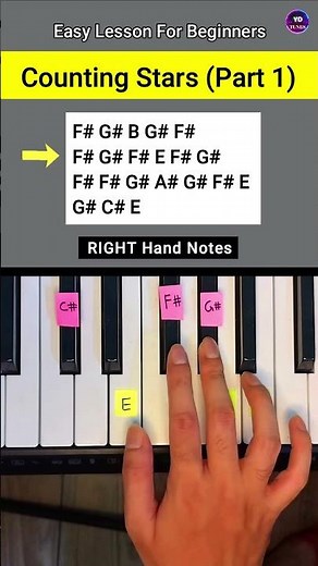 OneRepublic Counting Stars Piano Lesson 🔥