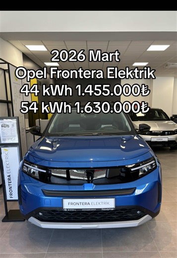 Opel Frontera Electrik 2026 Model Tanıtımı