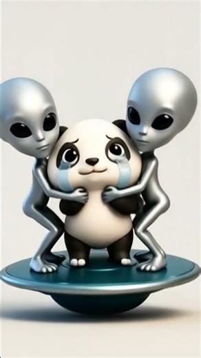Panda Gets Kidnapped by Aliens 🐼👽 (You Won’t Believe This!)” #shorts #panda #funnyshorts