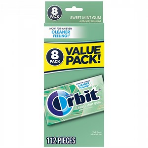 Orbit Sweet Mint Sugar Free Chewing Gum - 14 Ct (8 pack)
