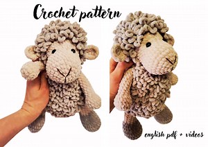 Crochet Pattern Sheep/ Amigurumi Tutorial Stuffed Farm Animals/ Plush Sheep Amigurumi Pattern/ English Pattern Amigurumi Pdf - Etsy