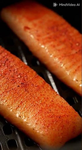 🐟 Air Fryer Frozen Cod Made Easy 🍋 #recipe #food #cooking #airfryerrecipes #freshleafrecipes