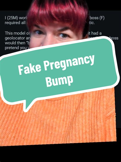 Have you ever heard of a boss making all the male employees wear elaborate fake pregnancy bumps?!? No, neither have I!