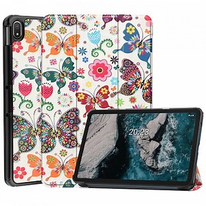 Husa tableta pentru Samsung Galaxy Tab S9 Plus / Galaxy Tab S9 FE Plus cu suport Multi-Unghi si functie Sleep/Wake, SKYDDAR FoldVision Colour - Butterfly - eMAG.ro