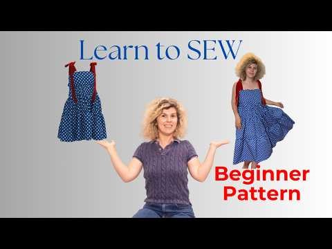 Learn to sew! Beginner friendly dress: 10 rectangles