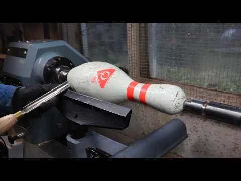 Woodturning - The Bowling Pin Part 2!