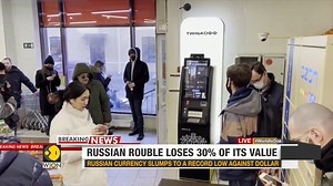 127K views · 1.4K reactions | Russian rouble loses 30% of its value, slumping to a record low against the dollar. Russia's central bank has doubled key interest rates as the country's financial system reels under Western sanctions. Political analyst Morgane Fert-Malka has more insights #RussiaUkraineConflict For more videos, visit: wionews.com/videos | WION | Facebook