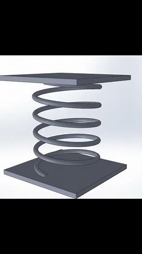 animation d'un ressort sur solidworks tutoriel complet disponible sur la chaine lien en description