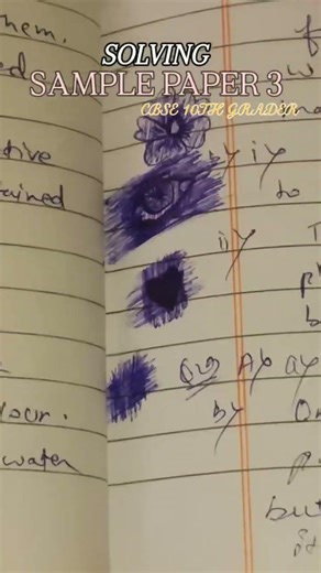 Solving sample paper as a case 10th grader