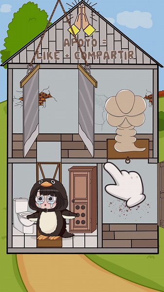 Penguin Gugu Gaga vs. Demogorgon: How to escape Granny's house with riddles? #game #riddle