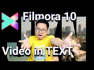 ZOOM Through TEXT intro or Transition in Filmora X - Tutorial 2021