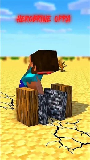 Herobrine challenge 😲 #minecraft #herobrine