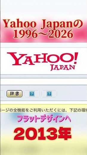 Yahoo! JAPANの歴史【1996〜2026】 #みのみの #花の名 #yahoo #ヤフー #検索エンジン #インターネット #歴史 #デザイン