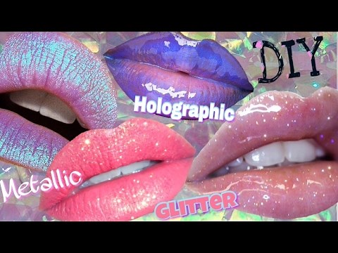 Diy Lip Gloss Holographic , Metallic, & Glitter