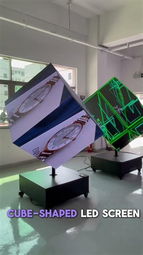 From spheres and modular cubes to interactive rotating displays#led #ledscreen