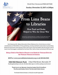 WWI Commemorative Lecture at Mill Hill Historic Park