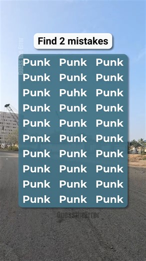 Spot the typo in this Punk challenge! 🕶 | Guess the Error