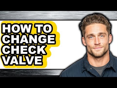 How to Change Check Valve (easy Method)