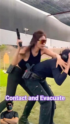 VIP UNDER ATTACK! 🔥 Thai Female Bodyguard Emergency Response Drill 🇹🇭 #military #cqc #TacticalDrill