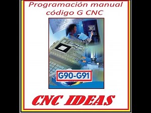 Programación manual código G CNC (Absoluto Incremental)