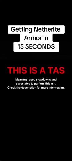 Netherite Armor Acquisition in Just 15 Seconds