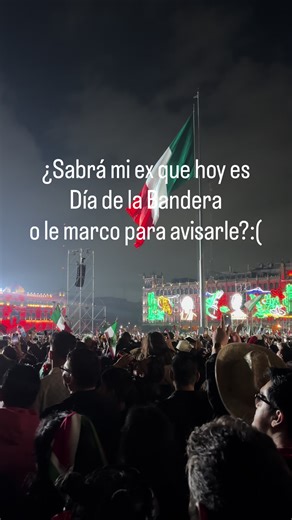 Sabrá mi ex que hoy es Día de la Bandera ? #mexico #humor #mexicocheck #ex