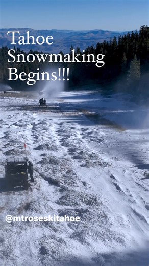There’s something in the air. Lake Tahoe’s mountains are waking up for winter. With cold temps in the forecast and a base elevation of 8,260 feet, we’ve fired up the snowguns and kicked off snowmaking for the 2025/26 season. Our expansive snowmaking system and elevation advantage let us get to work early—and the crew’s already on it, laying the foundation for an incredible season ahead. For those already watching the webcams and pacing by the door with your gear—you know who you are. We show up 