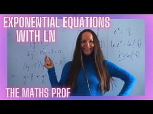 Solve Exponential Equations Using ln / Natural logarithms - The Maths Prof
