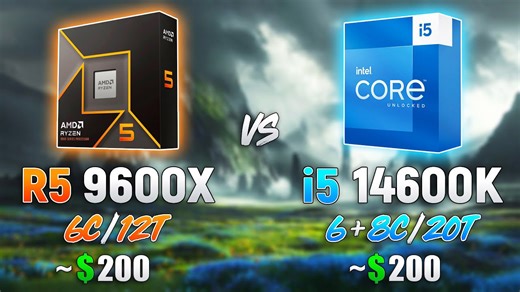 Ryzen 5 9600X vs Core i5 14600K - New comparison in 11 games | RTX 5090
