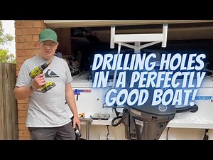 How to install rod holders into your boat - Drill and Riveting!