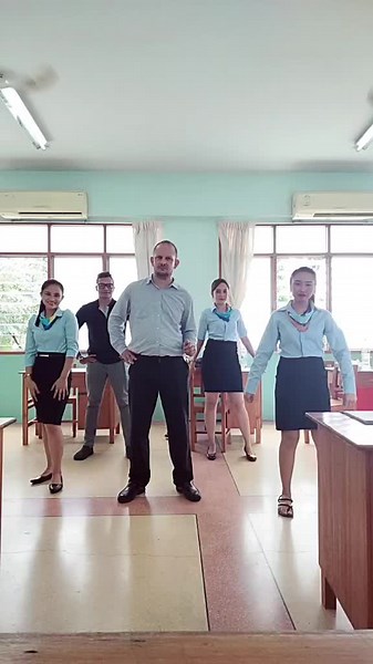 Tiktok with teacher Paul and Aaron -It's their first tiktok with us @suwaiimakgeisha @keneleyrose07 #trending