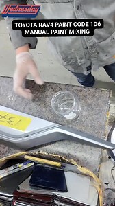 27 reactions · 3 comments | Toyota rav4 PAINT CODE 1d6 Manual paint mixing #highlightseveryone #viralvideoreels2024 #viralvideoreelsfb2024 #viralvideoreels23 #viralvideoreelsfb #viralvideoreels #reelsviral | Juanito Asenas Futalan | Facebook
