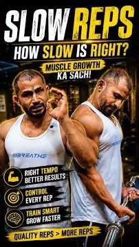 Slow Reps for Muscle Growth | Best Rep Tempo for Maximum Gains | Gym Tips