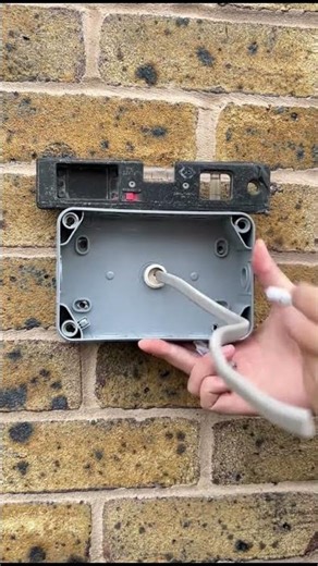 Installing an outside socket point #electrician #electricalwork #electricianlife