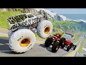 BmNG Ultra ~ Epic High Speed monster trucks Car Jumps #11 in BeamNG Drive