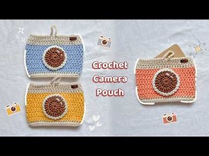 How to Crochet Camera Pouch | Cute & Easy Crochet | Free Pattern Tutorial 📷
