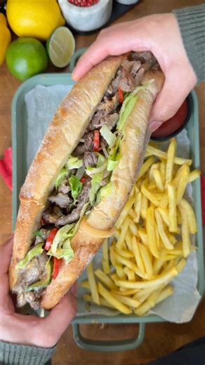 Beef Subway | Korean-Inspired Marinated Beef Sandwich with Quick Cucumber Kimchi