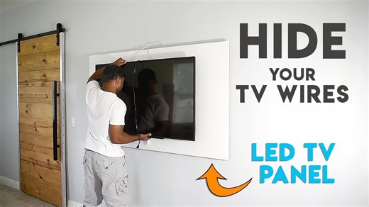 DIY TV Wall Panel: Mount Your TV & Hide All Wires!