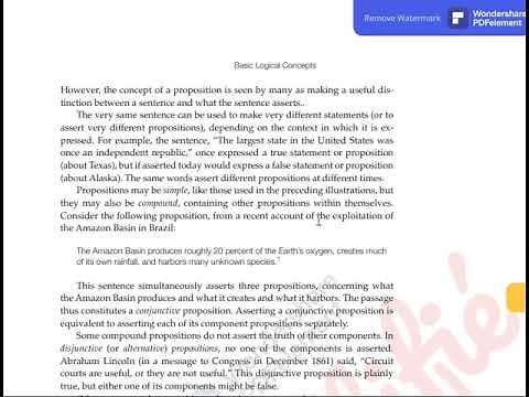 Chapter 1/Basic Logical Concepts/Logic/Philosophy/Part 1