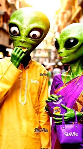 ALIENS Try Lays Gourmet Vintage Cheese & Paprika CHIPS?! 👽 #shorts #viral #india