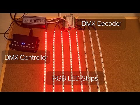 Programming RGB LED strips using DMX