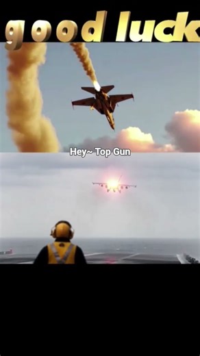 Top Gun Moments 😂 | One Crashes, One Takes Off Like a Pro ✈️
