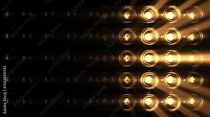 Lights Flashing Wall Showtec VJ Stage Floodlight 4K Blinder Blinking Lights Flash Club Flashlights Disco Lights Matrix Beam Lights Bulb Halogen Headlamp Lamp Nightclub Turn Off On Loop