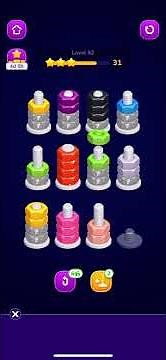 Nut Sort: Color Sorting Game | Level 92 | NO REVERTS #mobilegame #gaming #gameplay