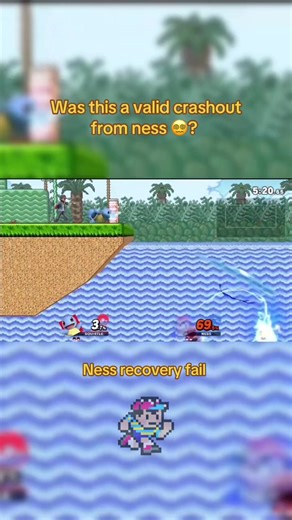 Ness Recovery Fail in Super Smash Bros Ultimate