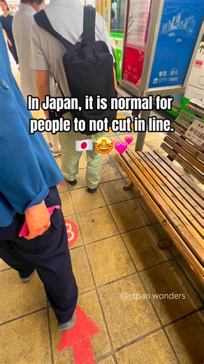 1.1M views · 5.2K reactions | Not cutting in line is one of the basic social etiquettes in Japan. Follow the queue. People in Japan will stand in line for just about anything but never cut in the line. Always go to the back of the queue out of respect for the other people in line. #fbreels #fypシ゚ #fyp #Amazing #japantravel #foryou # #japanese #culture #Respect | Japan Wonders | Facebook