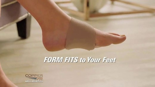 Copper Fit Arch Relief Plus TV Spot, 'Form Fit to Your Feet'