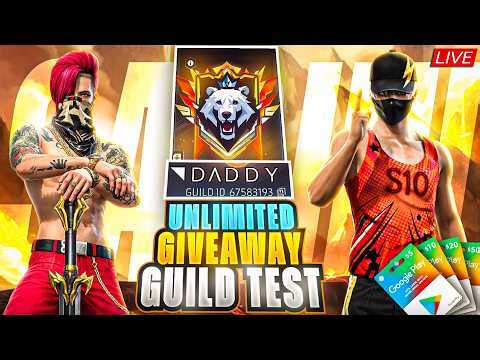 🔴2026 NEW YEAR BIGGEST V BADGE GUILD TEST ON LIVE 🔥 FREE FIRE MAX #classyff #freefire #gulidtest